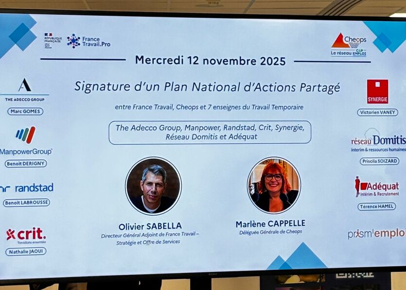 Olivier Sabella pour France Travail et Marlène Cappelle pour Cheops Cap emploi